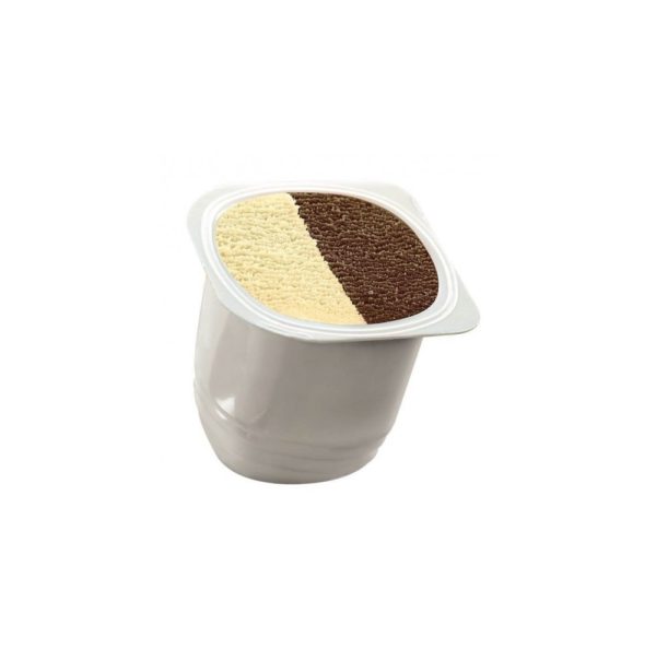 Vasito sabor vainilla y chocolate